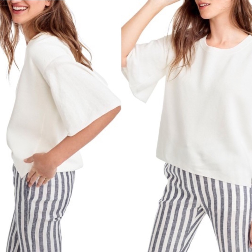• J. Crew • Dramatic Sleeve Summerweight Sweater